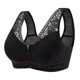 thumbnail image 1 of Sujetador de realce de encaje para mujer, Sujetador deportivo con cierre sin cable y cremallera frontal, chaleco de encaje de Color sólido, lencería, ropa interior, 1 of 4