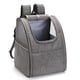 thumbnail image 1 of Mochila portadora para gatos Mochila portadora plegable para mascotas Bolsa portadora de ma Tomshoo  Gris,Poliéster, 1 of 7