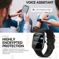 thumbnail image 7 of EIGIIS Smart Watch for Men 1.9" HD Ultra Narrow Edge Screen Fitness Tracker Step Counter 100+ Sport Modes Smartwatch with Text and Call for Android iOS Phones, 7 of 7