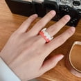 thumbnail image 2 of Creative Alternative Ring Teeth Tongue Shape Cartoon Plastic Ring Suitable For Boys And Girls Modeling (Two Styles Available Pink), 2 of 5
