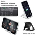 thumbnail image 2 of 2 Pack Portable Cell Phone Stand Holder for Desk, Desktop Foldable Pocket-Sized Mount, Universal Adjustable Mobile Phone Kickstand Compatible with iPhone IPads Kindle Android by MENKEY -Black, 2 of 5