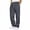 Dark Gray, variant on QLEICOM Men's Pants,Cargo Pants for Men,Men Work Pants in Solid Color with Multiple Pockets and Elastic Drawstring Waist Delivering Straight Leg Gym Silhouette