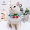 thumbnail image 6 of Reheyre Pet Collar Bib Plaid Lace Cherry Decoration Adjustable Rope Tie Cat Necklace Dog Decorative Collars for Kitten, 6 of 8