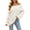 Beige, variant on Wenini Women's Shoulder Solid Color Knit Sweater Top Long Sleeve Loose Casual Pullover Top