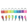 thumbnail image 2 of HILABEE gamchiano 8x Key Lock Mini Padlock with Key Home & School Essentials for Luggage Style1, 2 of 9