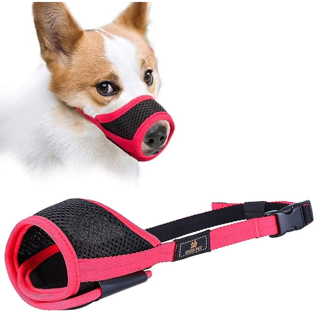 Chihuahua Muzzle, Dog Muzzle, Fabric Muzzle With Adjustable Buckle, Breathable, Prevents Biting, Chewing And Barking.