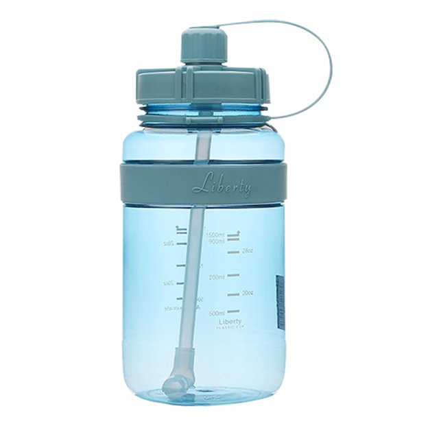 Botella de deporte de viaje al aire libre para niños y estudiantes con correa de vaso de agua de plástico con espacio de paja para PC Wmkox8yii jkg6052