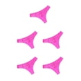 thumbnail image 3 of Minnieouse Bragas de tiro bajo Ropa interior de mujer Tanga Diseño de encaje Lavable Accesorio para citas Mano de obra fina Hollow-out Rose Red Type2 NO2, 3 of 6