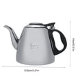 thumbnail image 3 of Spptty Théière de Cuisinière en Acier Inoxydable 1,2 L/1,5 L Thé Café Bouilloire Poignée Résistante à la Chaleur, Théière en Acier Inoxydable, Cafetière en Acier Inoxydable, 3 of 7