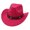 Hot Pink, variant on YIWULA Cowboy Hat for Boys Girls Western Felt Fedora Hat for Kids(Green,One Size)