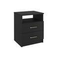 thumbnail image 4 of Newboti Furniture Nightstand Olivenza, Two Drawers, Black Wengue Finish 42451, 4 of 8