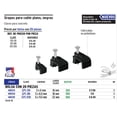 thumbnail image 1 of Grapa para cable plano, 3 x 6 mm, negra, bolsa 20 pzas Volteck Grapa para cable plano, 3 x 6 mm, negra, bolsa 20 pzas, 1 of 1
