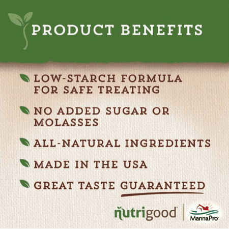 Nutrigood® Low-Sugar Snax for Horses – Apple Flavor Horse Treats (4 pounds)