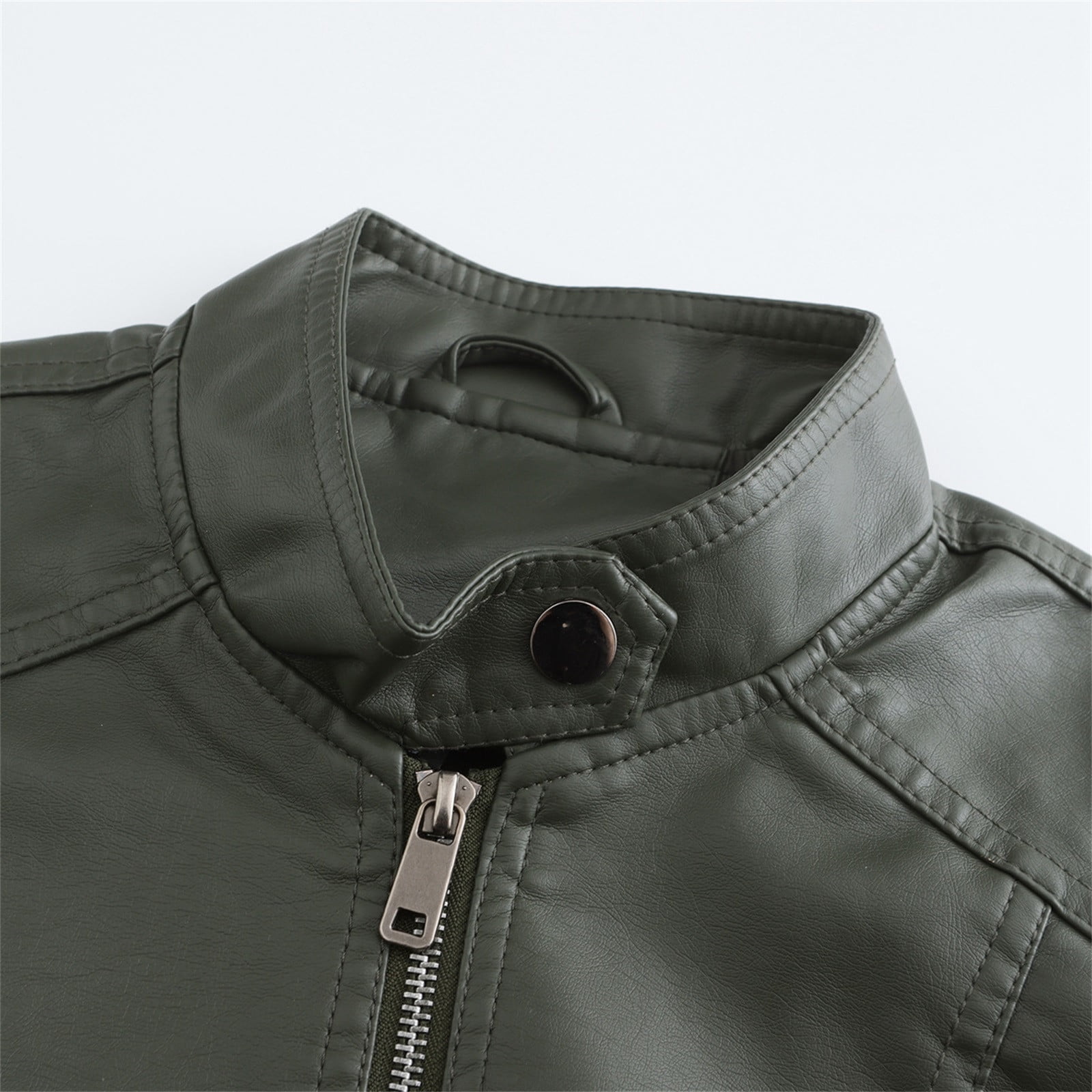 Leather Jacket Women 2024 Fall Women's Faux Leather Blazer Jacket Vegan Leather Coat for Women Relaxed-fit Bomber Jacket Women Outerwear Jackets & Coats