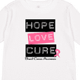 thumbnail image 4 of Inktastic Breast Hope Love Cure Boys or Girls Long Sleeve Toddler T-Shirt, 4 of 5