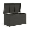 thumbnail image 3 of Outdoor Storage Deck Box, UV Resistant PU Rattan 70 Gallon Capacity for Cushions, Blankets, Throw Pillows, Gardening Tools and Pool Floats, 3 of 3