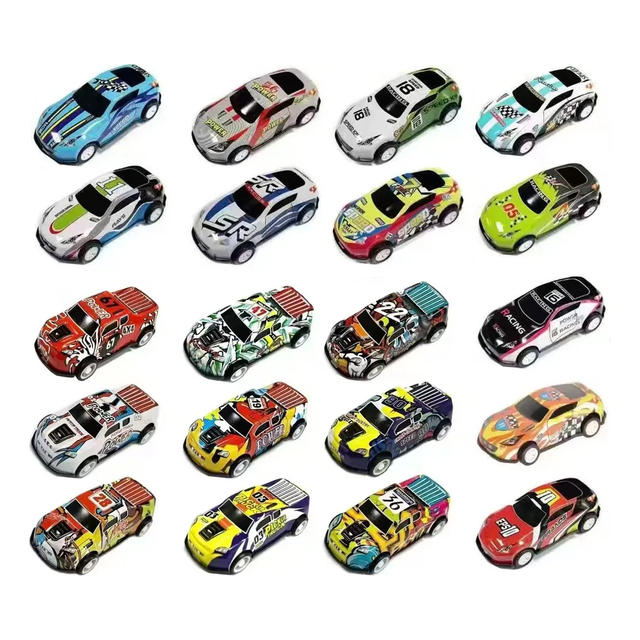 20pzs Coche Retrotraccion Juguete Infantil Regalos Xtellar multicolor