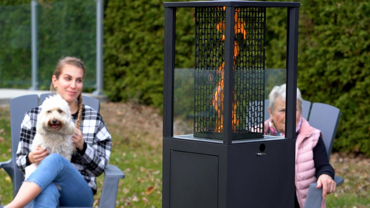 EnerG+ Outdoor Wood Pellet Patio Heater with Fan