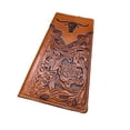 thumbnail image 4 of Floral Long Wallet Embossed Longhorn Floral Accent, 4 of 11