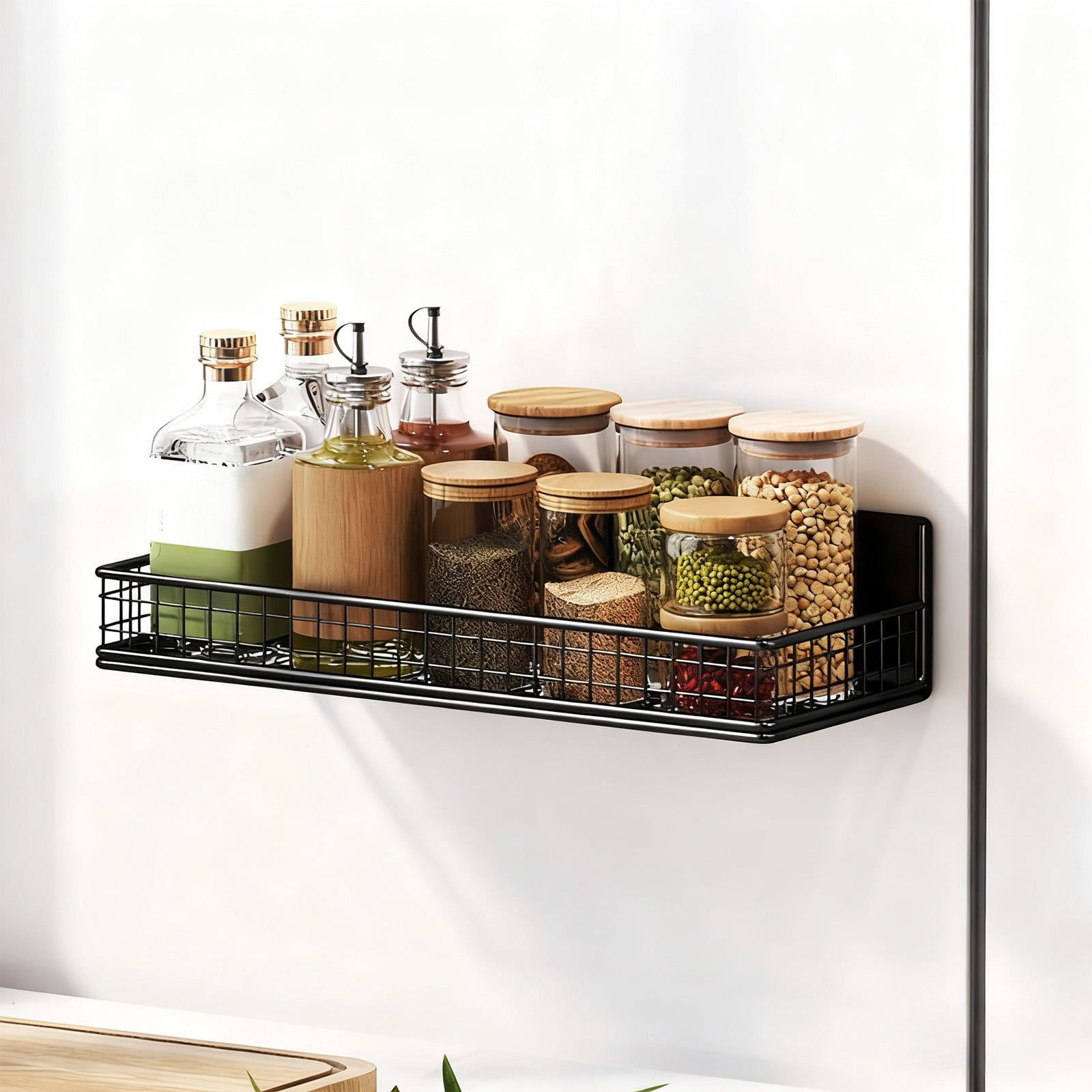 Magnetic Refrigerator Storage Basket Lint Collector Dryer Ball Organizer for Kitchen Laundry Room Office Classroom and Home Use