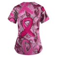 thumbnail image 3 of NAMTYQX Breast Cancer Tshirt Plus Size Breast Cancer Awareness T-Shirts Dark Purple Size L, 3 of 4