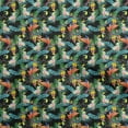 thumbnail image 1 of oneOone Silk Tabby Black Fabric Tropical Sewing Craft Projects Fabric Prints By Yard 42 Inch Wide, 1 of 5