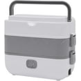 thumbnail image 6 of 2-Tier Electric Lunch Box, 200W Self Heating Rice Bowl 360° Steam Circulation Portable Electric Lunch Box 1.81 Qt Mini Pot Lunch Warmer for Offices, Homes 10.35 x 5.04 x 8.58 Inches, 6 of 7