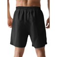 thumbnail image 5 of Men's Quick-Dry Tactical Shorts with Zippered Pockets - Casual Beach Shorts for Men, Ideal for Summer, Beach Parties, and Outdoor ActivitiesBlackL, 5 of 8
