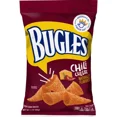 thumbnail image 5 of Bugles Chili Cheese Crispy Corn Snacks 6 Pack, Cone-Shaped Spicy Cheesy Snack, 3 oz Bags, 5 of 5
