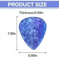 thumbnail image 2 of BESTSKY Guitar Picks,Resin Guitar Polish,2.4Mm Guitar Strings,Bluish Violet, 2 of 5