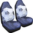 thumbnail image 3 of POLERO Soccer Ball Splash Print Comfortable Vehicle Seat Covers for Automotive, Polyester Fabric Washable Car Front Seat Covers SUV, 3 of 13