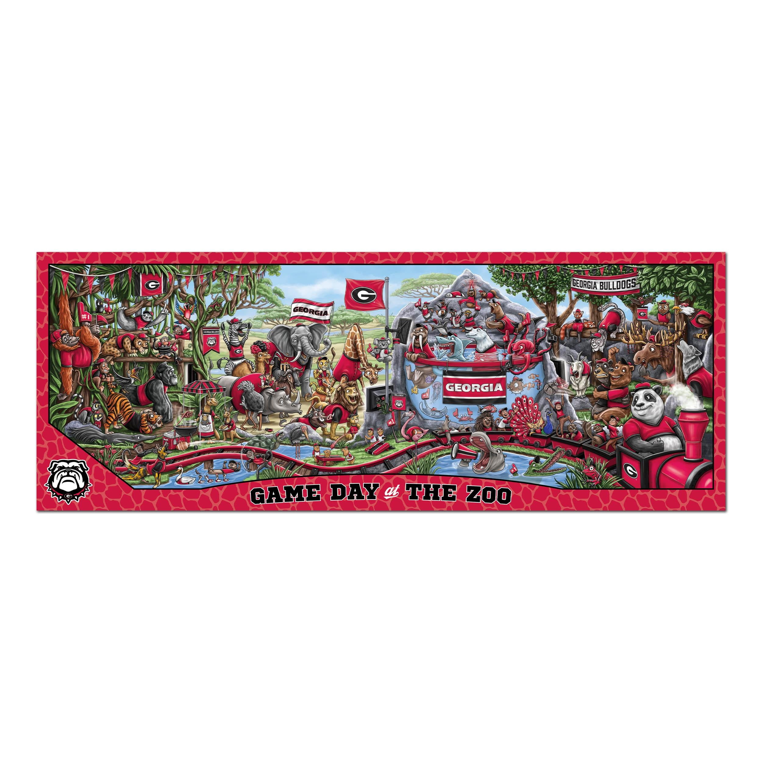 YouTheFan NCAA Georgia Bulldogs Game Day at the Zoo - 500 pc Puzzle