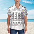 thumbnail image 5 of Chemistry Periodic Table Men'S 3d Print Casual Button Down Shirts, Novelty Hawaiian Short Sleeves L, 5 of 8