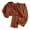 Brown, variant on REDARER Girls Denim Jacket & Wide Leg Pants 2-Piece Set, Fashionable Outfit for Kids, Comfortable Casual Wear for Autumn,Size:9-10 Years