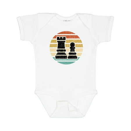 

Inktastic Chess Player Retro Sunset Gift Baby Boy or Baby Girl Bodysuit