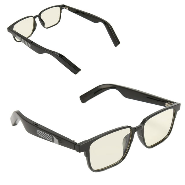 Smart Wirelessly BluetoothGlasses, IPX4 Waterproof BluetoothSunglasses with Anti Blue Lighting Lens, Touch Control and Voice Control Built in 110mAh Lithium