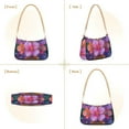 thumbnail image 7 of FORMRS Womens Shoulder Bag with Chain Strap Clutch Purse Cute Tote Handbag, Large Purple Flowers, 7 of 7