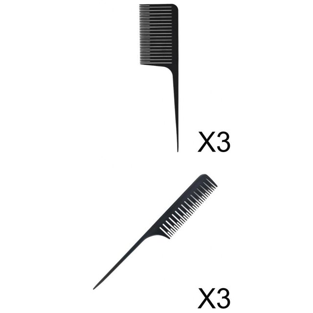 Peine para resaltar el cabello Colcomx ABS 6 uds seccionamiento tejido resaltado coloración del cabello