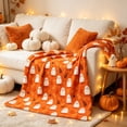 thumbnail image 5 of Tepsmf Halloween Flannel Throw Blanket, 60x40 IN Holiday Soft Plush Fleece, Warm Cozy Lightweight for Sofa Bedroom Indoor Home Decor, 5 of 6
