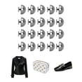 thumbnail image 4 of Round Head Stud, Silver Black Mushroom Type Mushroom Rivets Studs Hard Alloy 100 Set  For Clothes, 4 of 8