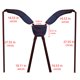 thumbnail image 4 of Greeniant Correa para bolso de hombro de Golf, portátil, ajustable, reemplazo de correas antiarañazos, resistente al agua, acolchada, para Golf Azul, 4 of 6