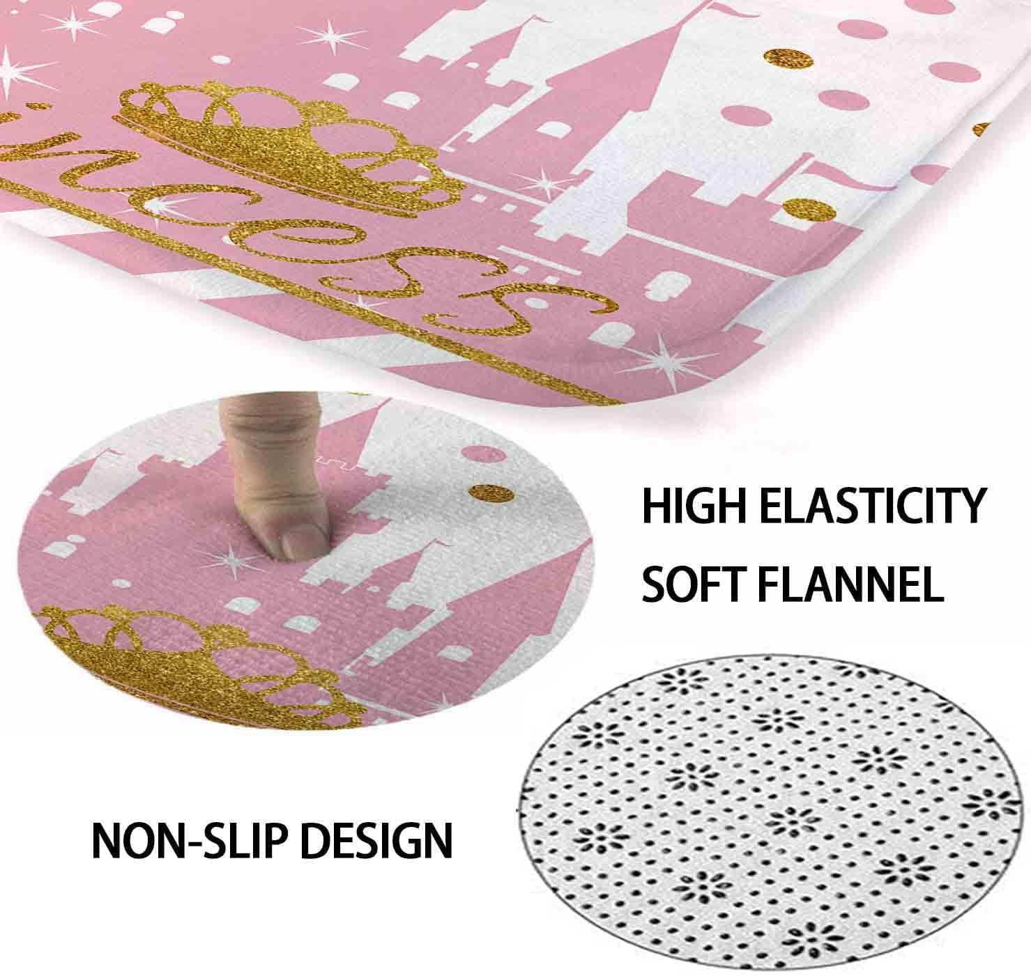 4PCS Cartoon Black Unicorn Shower Curtain Set, Inspirational Rainbow African American Black Girl Kids Bathroom Decor, Waterproof Fabric Pink Shower Curtain, Non-slip Bath Mat, Unicorn Gifts