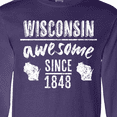 thumbnail image 4 of Inktastic Wisconsin Awesome Since 1848 Long Sleeve T-Shirt, 4 of 5