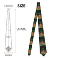 thumbnail image 3 of Men'S Haiti Coat Of Arms Tie Fashion Causal Printed Necktie, 3 of 7