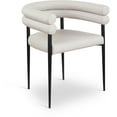 thumbnail image 3 of Meridian Furniture Lavina Taupe Vegan Leather Dining Chair (Set of 2), 3 of 10