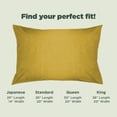 thumbnail image 7 of Hemp Fabric 20x30" Queen Pillowcase - Soft Washable Hypoallergenic Pillow Cover, Yellow, 7 of 7