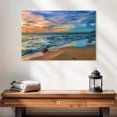 thumbnail image 2 of Elephant Stock Beach In Perth Wall Art - Horizontal Canvas Wall Art - Living Room Wall Decor - Beach Canvas - Blue And Orange Decor - 24" x 16", 2 of 8