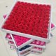 thumbnail image 2 of Juego de 81 jabones de rosas: jabones con aroma a rosas en caja de regalo, para bodas, día de San Valentín ——Blanco, 2 of 3