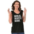 thumbnail image 3 of Worlds Okayest Mama Mothers Day Mom Tank Top Tee Shirt Women Brisco Brands S, 3 of 5
