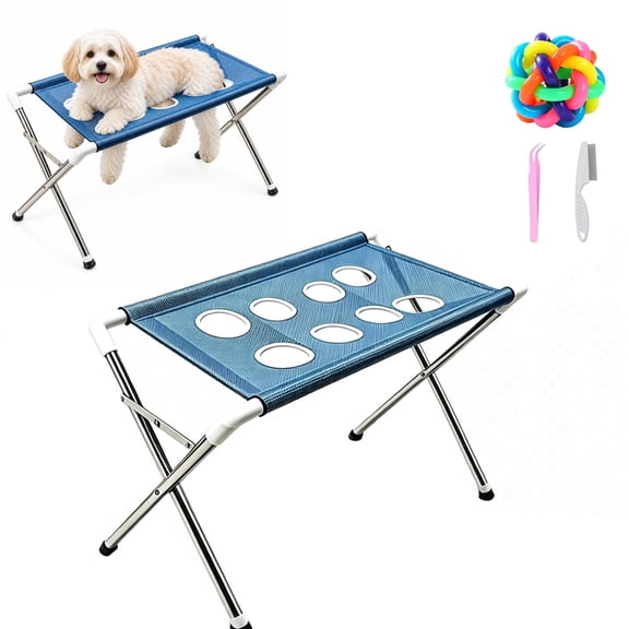 Dog Grooming Hammock with Stand | Foldable Bathing Station for Dogs & Cats
